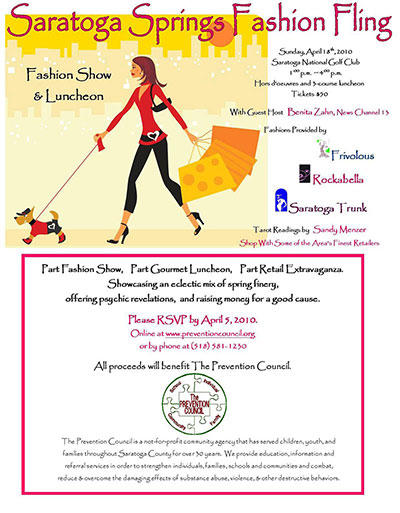 Saratoga Springs Fashion Fling Advertisement